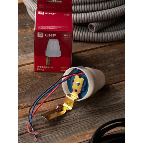 Фотореле PS-2 10А 2200Вт IP44 EKF Фотореле PS-2 10А 2200Вт IP44 EKF