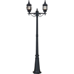 Светильник садово-парковый Feron 8114/PL8114 столб 2*100W E27 230V, черный