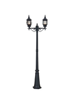 Светильник садово-парковый Feron 8114/PL8114 столб 2*100W E27 230V, черный