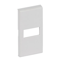 LivingLight Клавиша Axial с 1 отверстием для вставки символа, размер 1 модуль, цвет белый