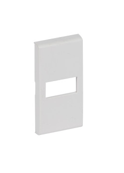 LivingLight Клавиша Axial с 1 отверстием для вставки символа, размер 1 модуль, цвет белый