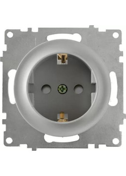 Розетка 1-м СП Florence 16А IP20 с заземл. защ. шторки винтов. клеммы механизм сер. (1E10101302) OneKeyElectro 2172833