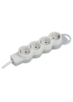 STANDARD Удлинитель У04 4 места 2P+PE 1,5м 3х1,5мм2 16А белый IEK