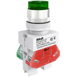 Выкл. кноп. ABLFP D22 LED зел. 24В AC/DC ВK-22