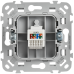 FLITE Розетка компьютерная RJ45 категория 6 UTP РК6-1-0-ФлА алюминий IEK FLITE Розетка компьютерная RJ45 категория 6 UTP РК6-1-0-ФлА алюминий IEK