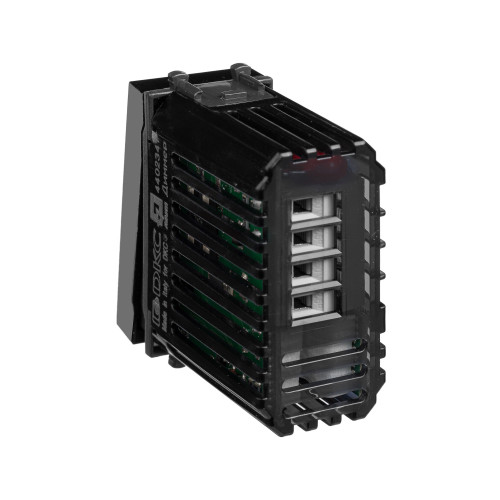 Диммер кнопочный модульный для LED ламп, Avanti, черный квадрат, 1 модуль