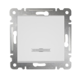 Выключатель 1-кл с подсвет. СП 10А IP20 250В механизм Karea бел. Makel 57001021