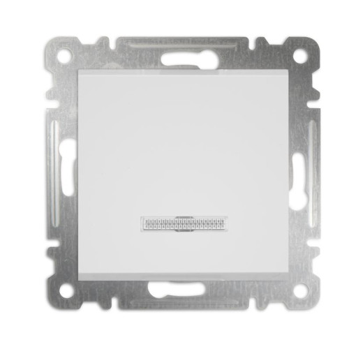 Выключатель 1-кл с подсвет. СП 10А IP20 250В механизм Karea бел. Makel 57001021