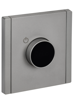 FORTE&PIANO Термостат электронный с индикацией FP552 сталь IEK