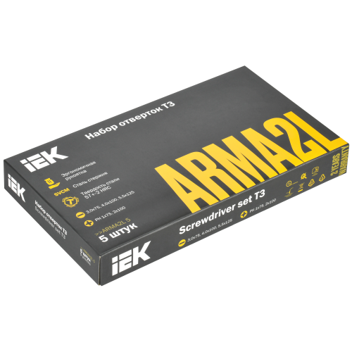 ARMA2L 5 Набор отверток Т3 5шт IEK ARMA2L 5 Набор отверток Т3 5шт IEK