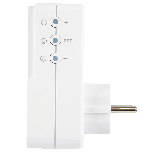 Реле напряжения для розетки регулируемое  STEKKER  VPR-200W, 230В,16A,белый