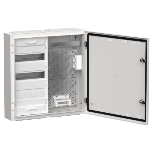 TITAN 5 Корпус комбинированный ЩРн-36 (2х36) 585х570х140мм IP30 белый IEK