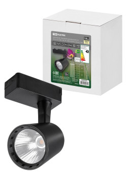 Светильник трековый однофазный LED TRL-01-015-WB 15 Вт, 24°, 3000 К, 80 Ra, черный, TDM