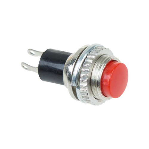 Выключатель-кнопка металл 220В 2А (2с) OFF-(ON) d10.2 красн. Mini (RWD-213) Rexant 36-3331 Выключатель-кнопка металл 220В 2А (2с) OFF-(ON) d10.2 красн. Mini (RWD-213) Rexant 36-3331