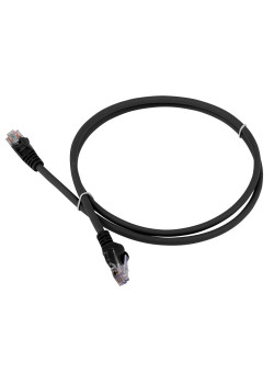 Патч-корд Lanmaster LAN-PC45/U5E-3.0-BK UTP вилка RJ-45-вилка RJ-45 кат.5е 3м чёрный LSZH (уп.:1шт)