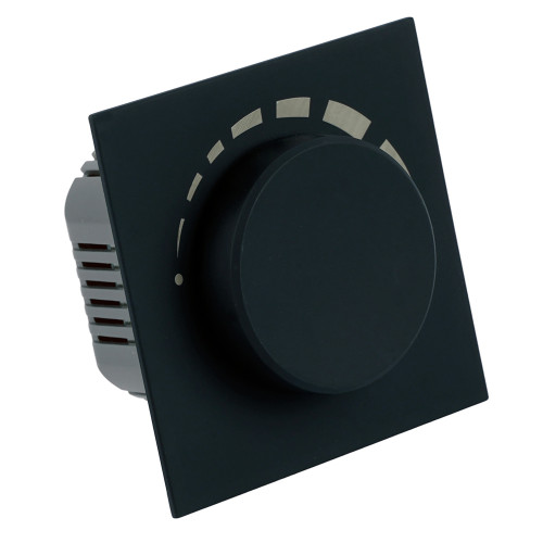 Выключатель диммирующий (механизм), STEKKER, 250В, 1200W, серия Мия, RSW10-3106-05, черный бархат Выключатель диммирующий (механизм), STEKKER, 250В, 1200W, серия Мия, RSW10-3106-05, черный бархат