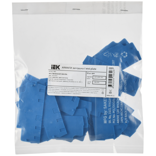 ARMAFIX Заглушка для клемм EPCX/CP2.5-4 BU IEK ARMAFIX Заглушка для клемм EPCX/CP2.5-4 BU IEK