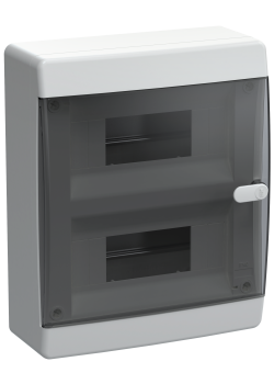 UNION Compact Корпус пластиковый ЩРН-П-18 IP41 черная прозрачная дверь IEK