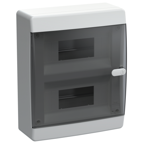UNION Compact Корпус пластиковый ЩРН-П-18 IP41 черная прозрачная дверь IEK