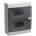 UNION Compact Корпус пластиковый ЩРН-П-18 IP41 черная прозрачная дверь IEK