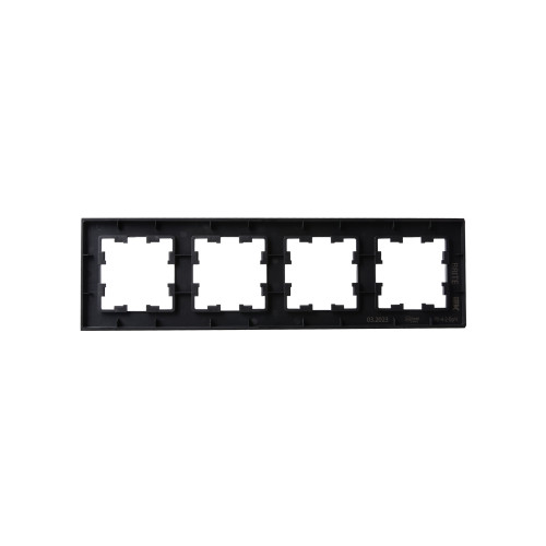 BRITE Рамка 4 -местная РУ-4-2-БрЧ стекло черный IEK BRITE Рамка 4 -местная РУ-4-2-БрЧ стекло черный IEK