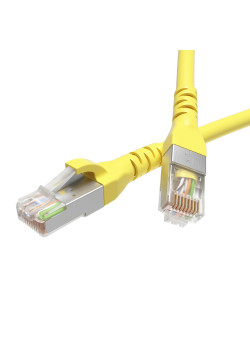 Патч-корд экранированный CAT6 F/UTP 4х2, LSZH, желтый, 3.0м