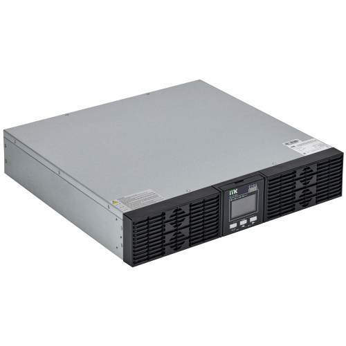 ITK ELECTRA OR ИБП однофазный онлайн 1кВА/1кВт 2U LCD дисплей 36VDC 6хС13 без АКБ с регулируемым зарядным устройством USB EPO RS232 SNMP слот Rack/Tower