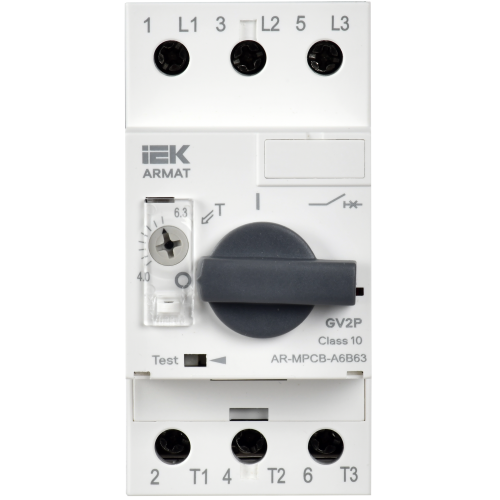 ARMAT Автоматический выключатель защиты двигателя A6 GV2P 4-6,3А IEK