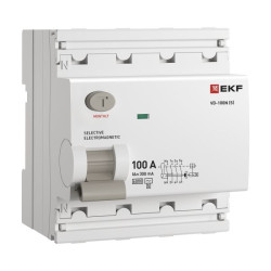 ВДТ ВД-100N (S) 4P 100А 300мА AC эл-мех 6кА PROXIMA EKF