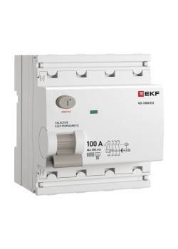 ВДТ ВД-100N (S) 4P 100А 300мА AC эл-мех 6кА PROXIMA EKF