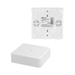 Коробка распаячная КР 100х100х29 ОП белая, IP40, инд. штрихкод TDM