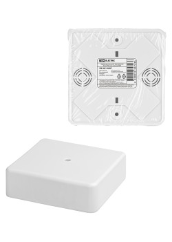 Коробка распаячная КР 100х100х29 ОП белая, IP40, инд. штрихкод TDM