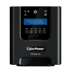 ИБП CyberPower PR750ELCD, Line-Interactive, 750VA/675W, 6 IEC-320 С13 розеток, USB&Serial, SNMPslot, LCD дисплей, Black, 0.48х0.27х0.28м., 13.5кг./ UPS Line-Interactive CyberPower  PR750ELCD 750VA/675W USB/RS-232/EPO/SNMPslot (6 IEC С13)