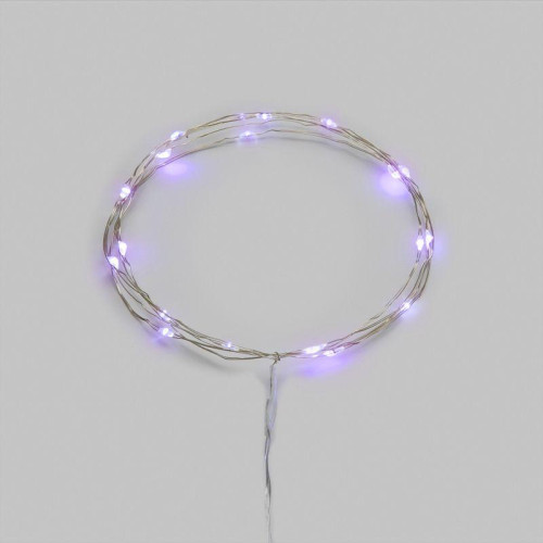 Гирлянда светодиодная Роса 2м 20 LED фиолет. IP20 2хАА (в комплект не входят) Neon-Night 302-057