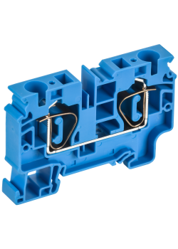 ARMAFIX Клемма пружинная CX10 BU 10мм2 проходная синяя IEK