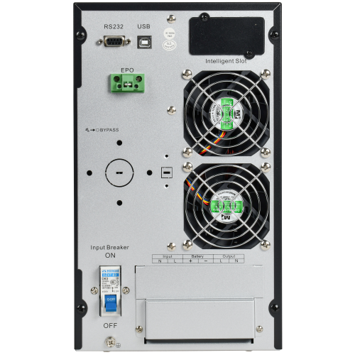 ITK ELECTRA OT ИБП однофазный онлайн 10кВА/10кВт LCD дисплей 192-240VDC клеммная колодка без АКБ с регулируемым зарядным устройством USB EPO RS232 SNMP слот Tower