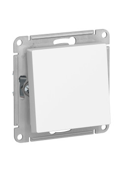 ATLASDESIGN AQUA 1-клавишный ПЕРЕКЛЮЧАТЕЛЬ, IP44, сх.6, 10АХ, механизм, БЕЛЫЙ