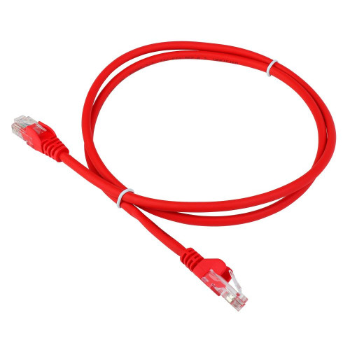 Патч-корд Lanmaster LAN-PC45/U5E-1.5-RD UTP вилка RJ-45-вилка RJ-45 кат.5е 1.5м красный LSZH (уп.:1шт)