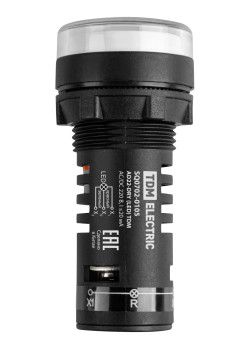 Индикатор (указатель) положения выключателя AD22-DRY (LED) матрица d22 мм красный/зеленый 220 В AC/DC TDM