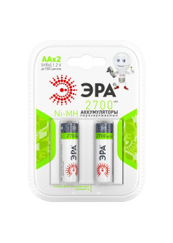 Аккумулятор AA/HR6 2700мА.ч HR6-2BL (блист.2шт) Эра C0038458