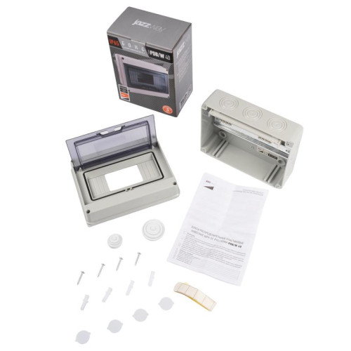 Бокс модульный накладной PDB/W 4008 GR (ЩРН-ПГ- 8) IP65 пластик. Pro JazzWay 5072060 Бокс модульный накладной PDB/W 4008 GR (ЩРН-ПГ- 8) IP65 пластик. Pro JazzWay 5072060