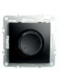 Выключатель диммирующий (механизм), STEKKER, PSW10-9106-03, 250В, 650W, серия Эрна, черный