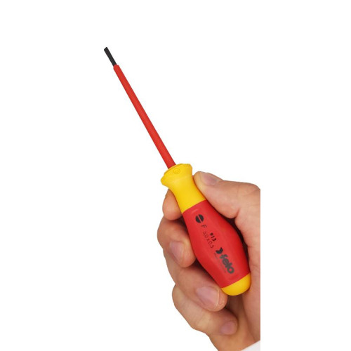 Отвертка диэлектрическая шлицевая SL3.0х0.5х100 Felo 91303090 Отвертка диэлектрическая шлицевая SL3.0х0.5х100 Felo 91303090