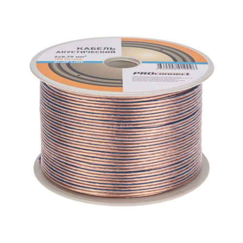 Кабель Stereo 2х0.75 BLUE LINE бухта (м) PROCONNECT 01-6204-6 Кабель Stereo 2х0.75 BLUE LINE бухта (м) PROCONNECT 01-6204-6