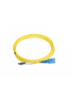 Патч-корд FC-D2-9-LC/UR-SC/UR-H-5M-LSZH-YL (FC-9-LC-SC-UPC-5M) вол.-опт. SM 9/125 (OS2) LC/UPC-SC/UPC duplex LSZH 5м Hyperline 28390
