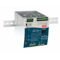 Блок питания AC-DC с функцией UPS c MODBus интерфейсом, 480Вт, вход 90-305В АС,127-431В DC, выход: 24В, выход зарядного устройства: 0-30В,0-20 А, в корпусе