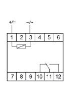 Реле промежуточное PK-1P/Un (монтаж на DIN-рейке 35мм 12В AC/DC 16А перекл.) F&F EA06.001.001