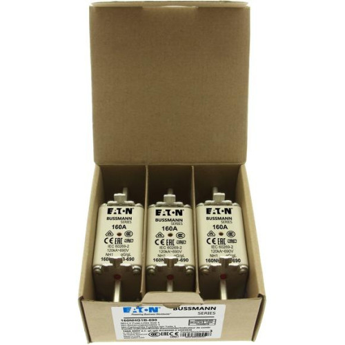 Предохранитель NH 160A 690В gG 1 двойная индикация EATON 160NHG1B-690 Предохранитель NH 160A 690В gG 1 двойная индикация EATON 160NHG1B-690