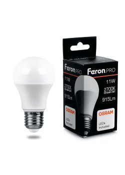 Лампа светодиодная Feron.PRO LB-1011 Шар E27 11W 175-265V 2700K