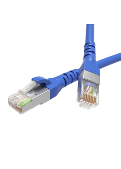 Патч-корд экранированный CAT6 F/UTP 4х2, LSZH, синий, 2.0м